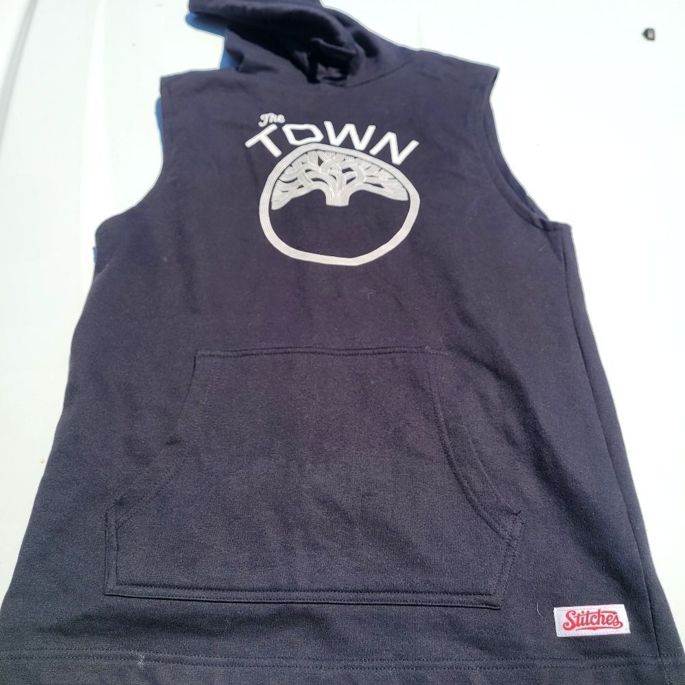 STITCHES Golden State Warriors Sleeveless Hoodie small